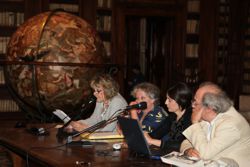 Presentacion de una investigacion sobre  mapas antiguos en la Biblioteca Casanatense in Roma