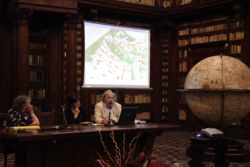 Presentacion de una investigacion sobre  mapas antiguos en la Biblioteca Casanatense in Roma